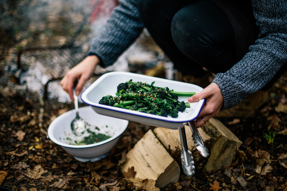 Charred Purple Sprouting Broccoli by The Salt Box