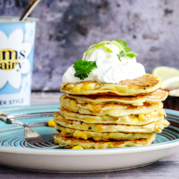 These Sweetcorn Fritters are perfect for a weekend brunch with smashed avocado.