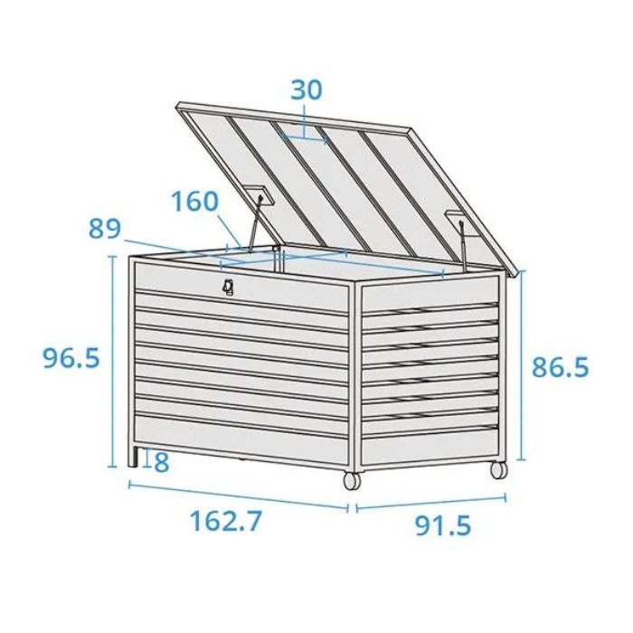 Large Aluminium Storage Box Kettler2
