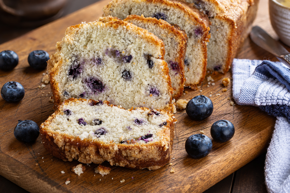 Vegan Blueberry Cake - Priory Farm Recipe